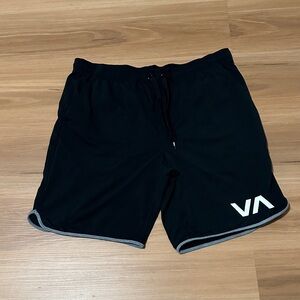 RVCA Men's Black Athletic Shorts
